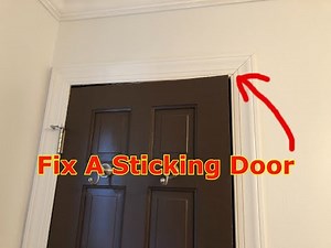 How To Fix A Sticking Door
