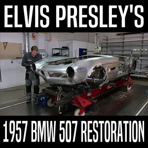Elvis Presley's 1957 BMW 507 Restoration 🎥 LowMileage on YT 🎶 Going Higher by Bensound | Classic Car Daily