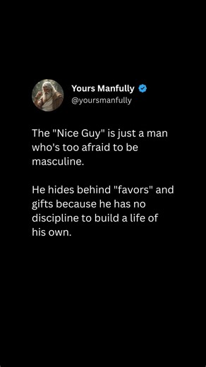 Stop Being a "Nice Guy" and Start Building Discipline #masculinity
