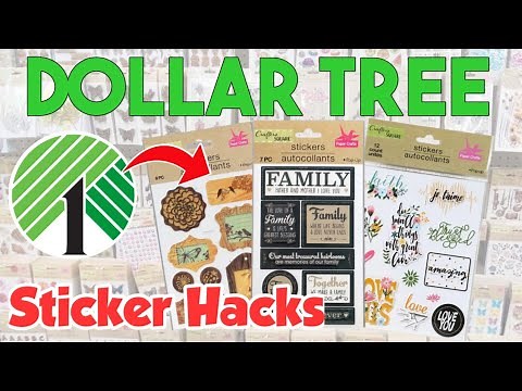 DOLLAR TREE Crafts Using Stickers / Crafts Home Decor