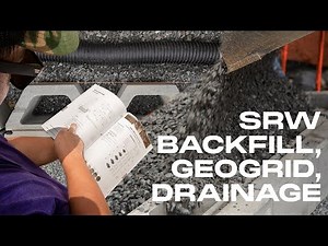 Segmental Retaining Wall - Backfill, Geogrid & Drainage
