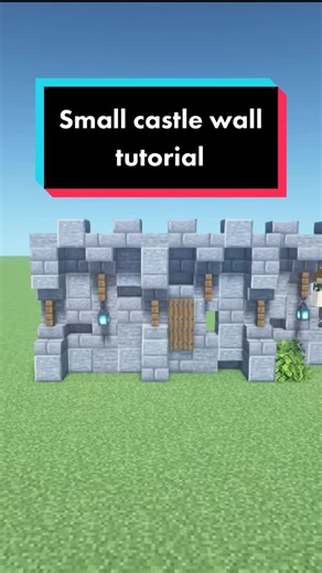 Step-By-Step Guide to Building a Small Castle Wall in Minecraft