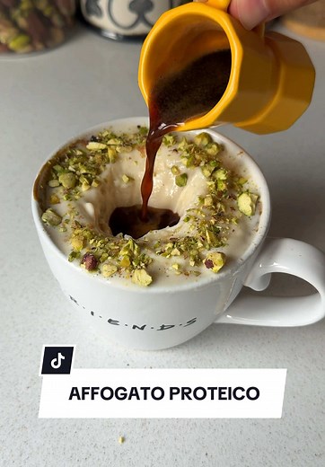 Affogato de Pistacho Alto en Proteína - Receta Fácil