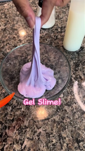 How to Make Stretchy Gel Slime with White Glue | DIY Slime Tutorial