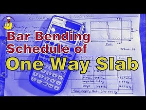 Bar Bending Schedule of One Way Slab || BBS of 1-way Slab || Slab Reinforcement Details ||