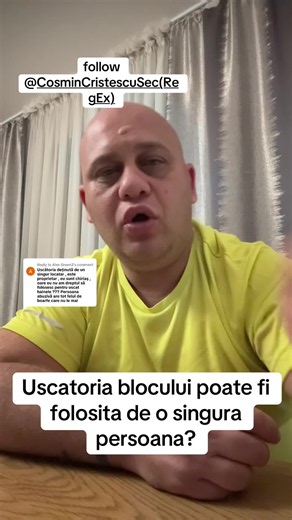 Uscătoria blocului poate fi folosită de o singură persoană?