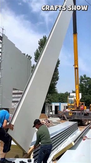 Installing 16 Meter Vertical Wall Panels