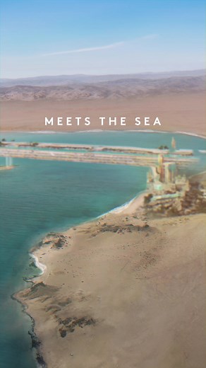 A place where desert meets sea, Treyam emerges as a living dream resort defying the mirage of fantasy. #Treyam #NEOM