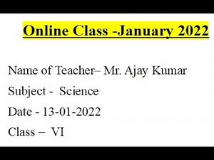 Class VI Science by Ajay Kumar