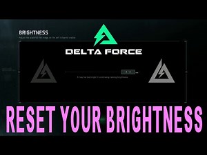 How to change the BRIGHTNESS in Delta Force