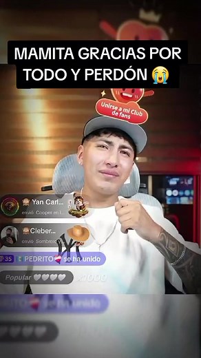 Milton vuelve al live: MAMITA GRACIAS POR TODO Y PERDÓN