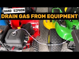 Hand Siphon Pump For Gasoline: Draining Gas From Lawnmowers & Snowblowers