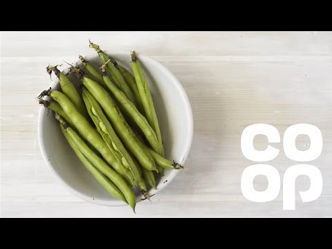 How to double pod broad beans