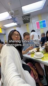 sharing a table with strangers | Claire and Peter