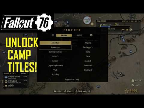 Fallout 76 CAMP Titles: How to Set & Unlock Them