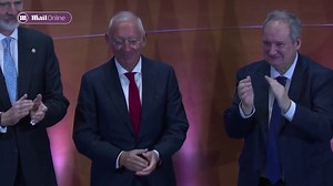 March 2024: Fashion tycoon Andic receiving award from King Felipe