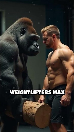 Silverback gorilla strength vs Human athletes #gorilla #100menvsgorilla #viral