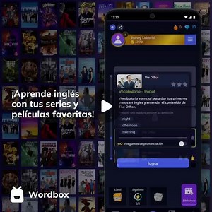 Wordbox English on Instagram: "¡Descarga GRATIS Wordbox y comienza a aprender inglés con tus series y películas favoritas! ⚡️"