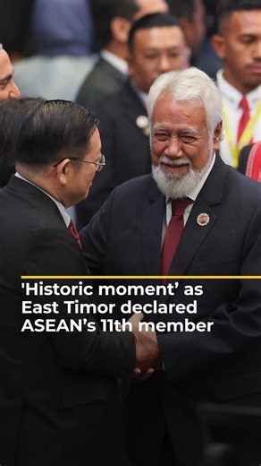 126K views · 4.2K reactions | This is the moment East Timor was officially declared ASEAN’s 11th member, what Prime Minister Xanana Gusmao called a ‘historic moment’. East Timor, which gained independence from Indonesia in 2002, is Asia’s youngest nation. | Al Jazeera English | Facebook