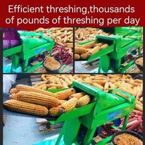 [Hot Item] New Maize Farm Agriculture Thickened Household Small Auger Fully Automatic Machine Electric Threshing Machine Corn Sheller