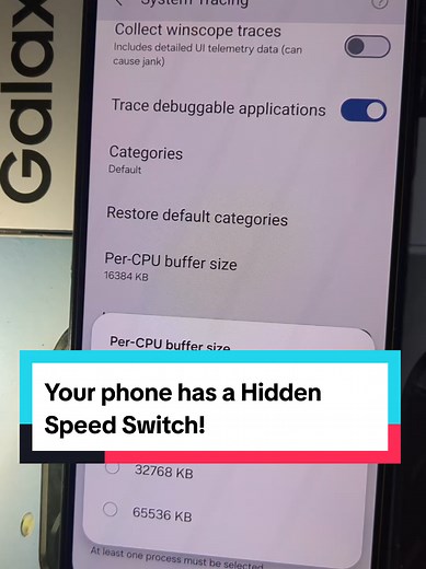 Your phone has a Hidden Speed Switch! #android #phone #settings #sam...more