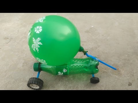 How to Make a Balloon Powered Car Using Plastic Bottle | DIY Air Pressure Car