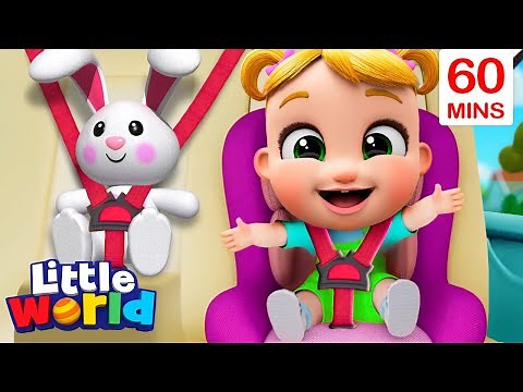 Seat Belt Song (Safety Belt) + More Kids Songs & Nursery Rhymes by Little World
