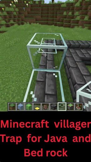 minecraft villager trap for java and bed rock edition