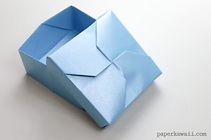 Modular Origami Masu Box Lid - 'Twist' - Paper Kawaii