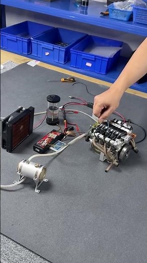 Final testing of the CISON LS V8 Engine before shipment. | Stirlingkit