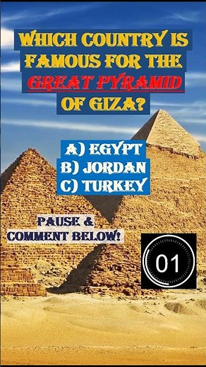 Which country is famous for the Great Pyramid of Giza? | Welcome to Quiz Flash! 🧠⚡ | 🇺🇸 USA Trivia