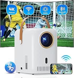 Amazon.com: Auto Focus & Keystone5G WiFi Bluetooth 1080P projector with 4k support, 12000 lumens LED projector, auto focus and trapezoid correction Smart projector, outdoor projector for iOS/Android/TV : Everything Else