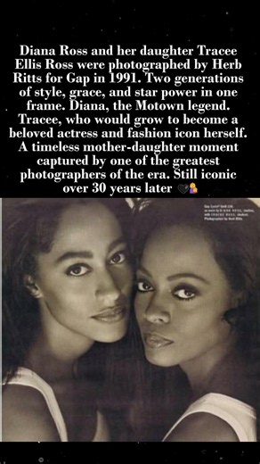 Diana Ross & Tracee Ellis Ross for Gap, 1991 Iconic Then, Iconic Now 📸✨ #DianaRoss #TraceeEllisRoss