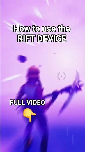 how to use the rift device in fortnite #fortnitecreative #fortnitetips #fortnitetutorial #fyp
