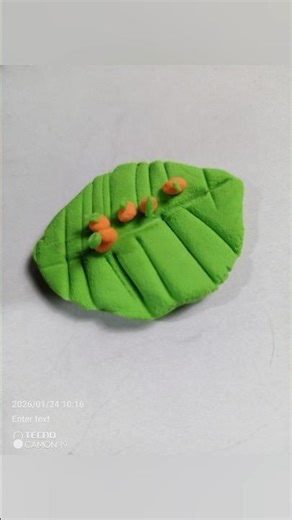 Mini Clay Fruits & Leaves ASMR | No Talking #miniclay #fruits #leaves #asmr #notalking