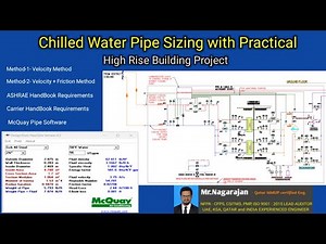 HVAC Chilled Water Pipe Design - ASHRAE, Carrier HandBook l High Rise Building l McQuay Software