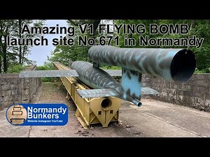 Amazing V1 flying bomb launch site No. 671 in Normandy