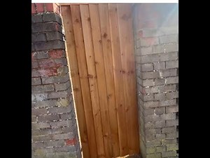 How to clad a metal wrought iron gate with wood for increased privacy