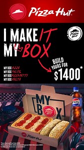 It's pay week so we know you're feeling for something nice 👀🍕 That something nice you're craving is a My Box, the perfect combo to satisfy your taste buds. 🙌 Order online today via: 📞 (876) 837-4HUT 🌐 www.pizzahutjamaica.com 📱 Pizza Hut Jamaica app ✅ Online ordering available at ALL locations ✅ Delivery from New Kingston, Havendale & Liguanea #PizzaHut #PizzaHutJa #MyBox #NotJustPizza #PaydayEats #IMakeItMyBox | Pizza Hut Jamaica