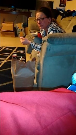 Girl coughing and vomits