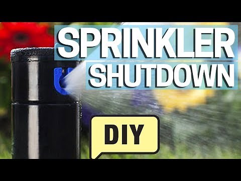 How to Winterize Sprinklers DIY Step by Step - Blowout the Pipes