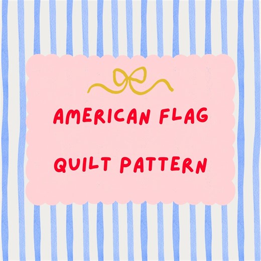 A Modern American Flag Quilt Pattern - Etsy