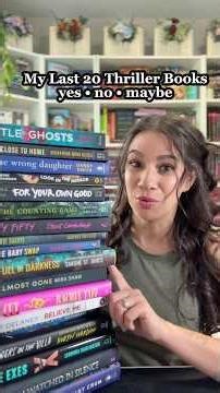 Thriller YES-NO-MAYBE #booktube