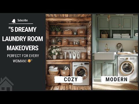 "5 Dreamy Laundry Room Makeovers Perfect for Every Woman! 🌟