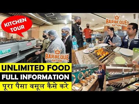 Barbeque Nation Unlimited Buffet Lunch Dinner ! Unlimited Food in Delhi ! Indian Food Vlogs