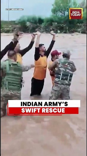 Floods In Jammu: Indian Army’s Swift Rescue Saves 11 Civilians Stranded In Rajouri Flash Floods