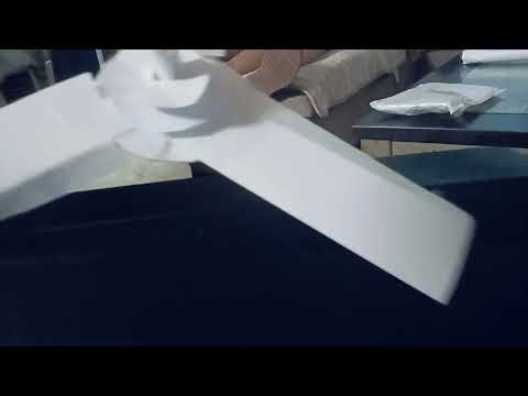 Ceiling fan display not look like a light but pillow flower