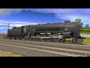 BR Standard 9F Black Prince on heavy freight: Highland Valley Railway (old route)