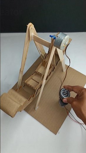 DIY Motorized Cardboard Dragon Jhula #diy #dcmotor #scienceproject #jhula