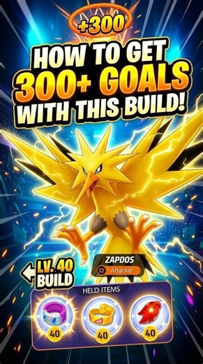 How to Get 300+ Goals Using Zapdos | Pokémon UNITE Build
